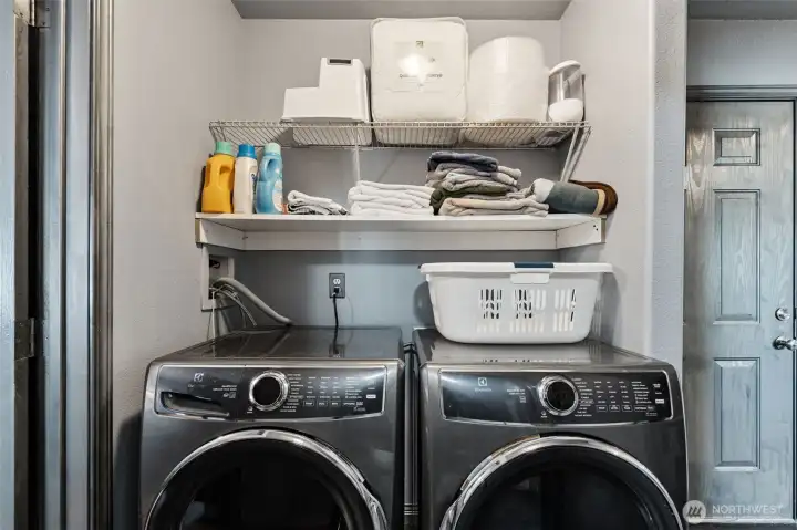 Laundry-W/D Stay with home.