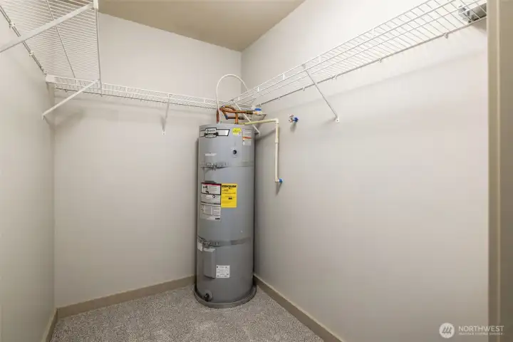 Walk-in closet off primary.