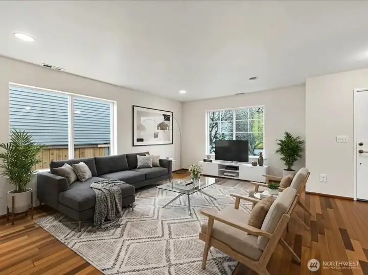 Living Room Virtually Staged