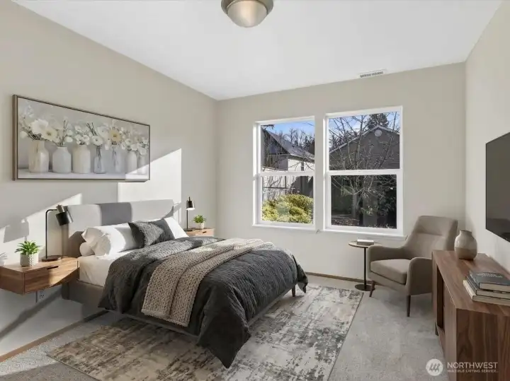 Primary Bedroom Virtually Staged