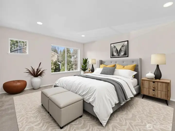 Primary Bedroom Virtually Staged