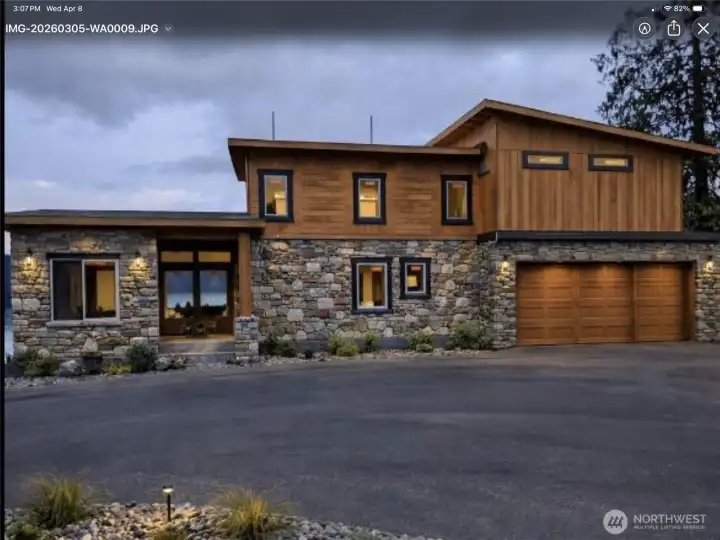 This is not a picture of the actual home; This is a depiction a possibility.