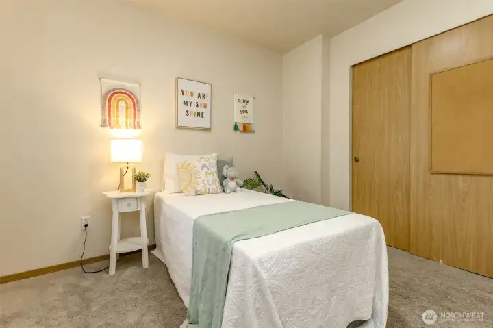 Second extra bedroom across the hall from the full bathroom.