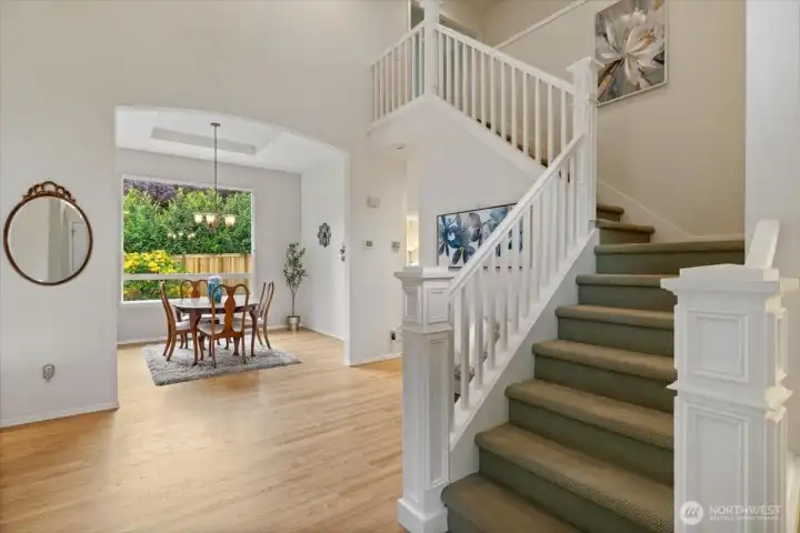 loads of natural light and newly finished floors