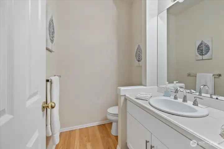 Powder room on the main floor