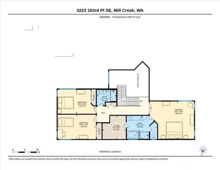 2nd floor with domensions