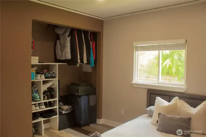 generous closet space