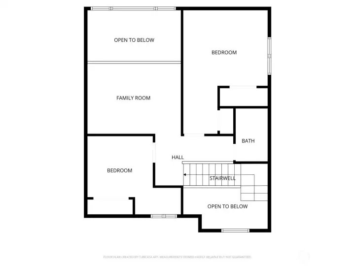 2nd level floor plan--approximate rendering. 2nd level floor plan--approximate rendering.