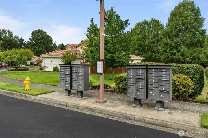 Secure mailboxes at entry are convenient and provide peace of mind. Secure mailboxes at entry are convenient and provide peace of mind.