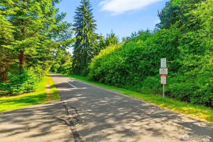 Popular for strolling, biking, walking pets, etc... this iconic PNW trail is a favorite! Popular for strolling, biking, walking pets, etc... this iconic PNW trail is a favorite!