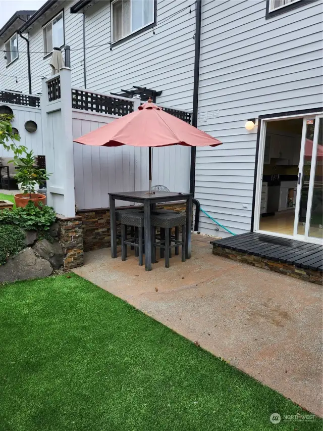 private back yard with patio