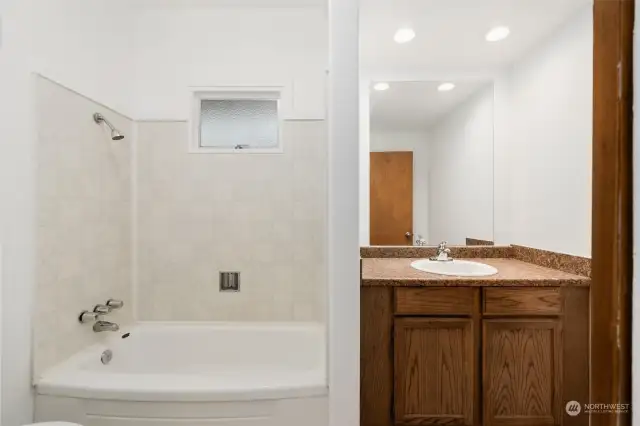 Full bath on main floor.