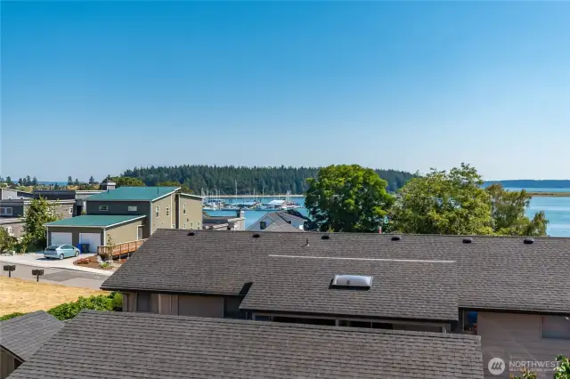 Aerial looking toward the Marina