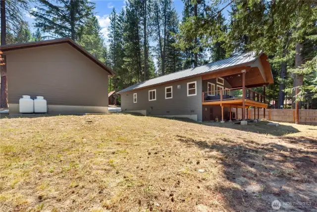 Shot from Northwest corner of lot