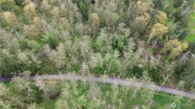 Ariel view with entrance to property