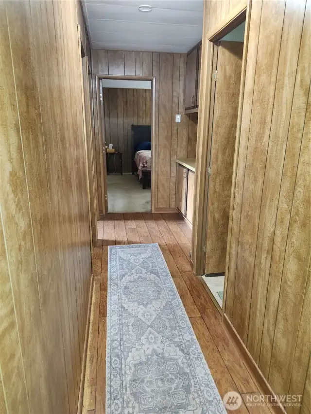 hall has even more storage and countertop space