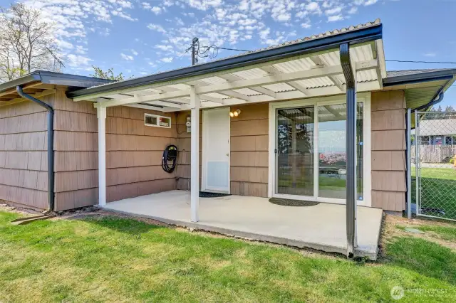 Great covered patio