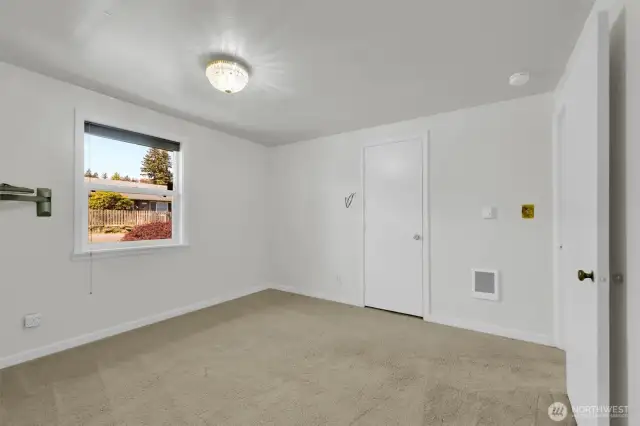 Bedroom #1 with two closets