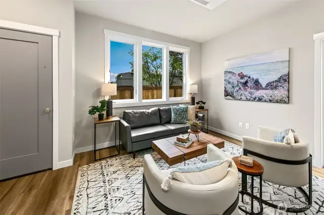 Large, bright windows