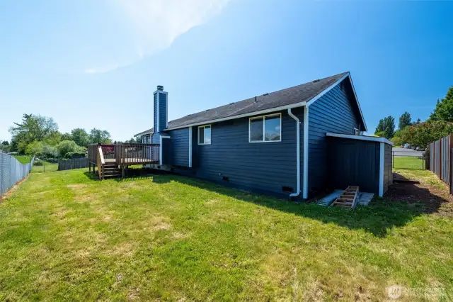 View of back yard