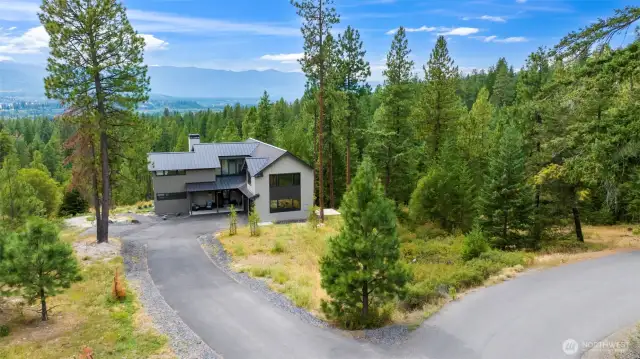 As you can see,  this home is truly surrounded by the woods - you may see bear, deer, wild turkeys and elk