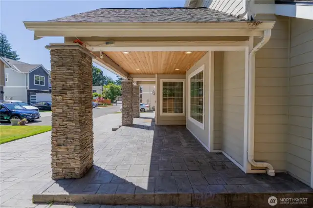 Another view of the big front patio