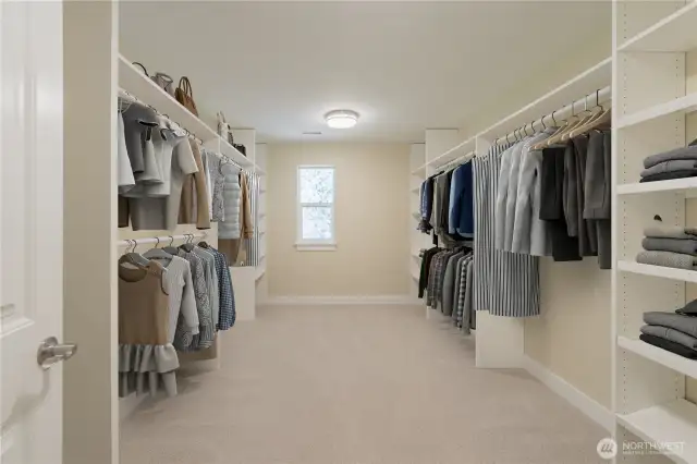 Humongous walk-in closet.