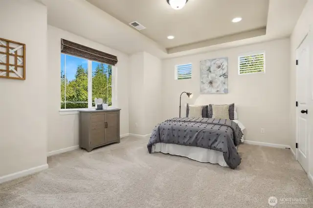 Typically used as an office, this room makes a great guest bedroom (with closet!), especially for those who can't do stairs.