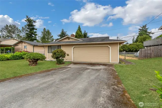 Great starter home on a quiet dead-end street.