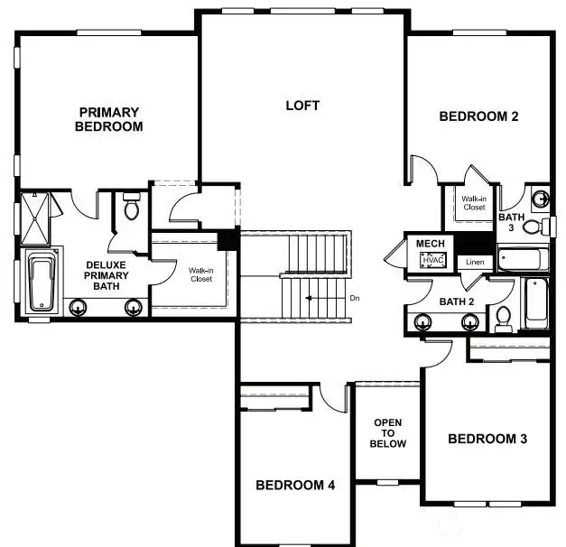 Upper Floor Layout