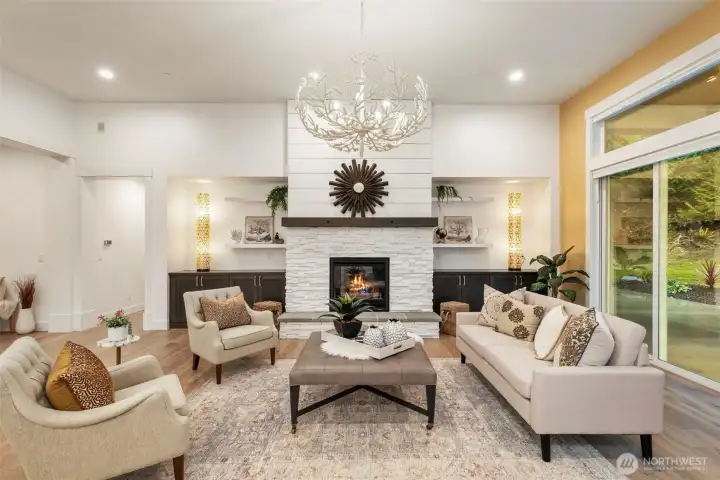 Gas fireplace to keep cozy on those winter nights