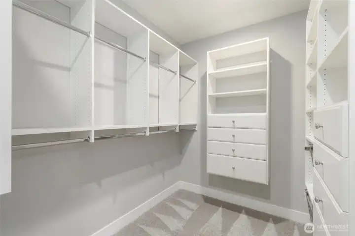 Custom built closet