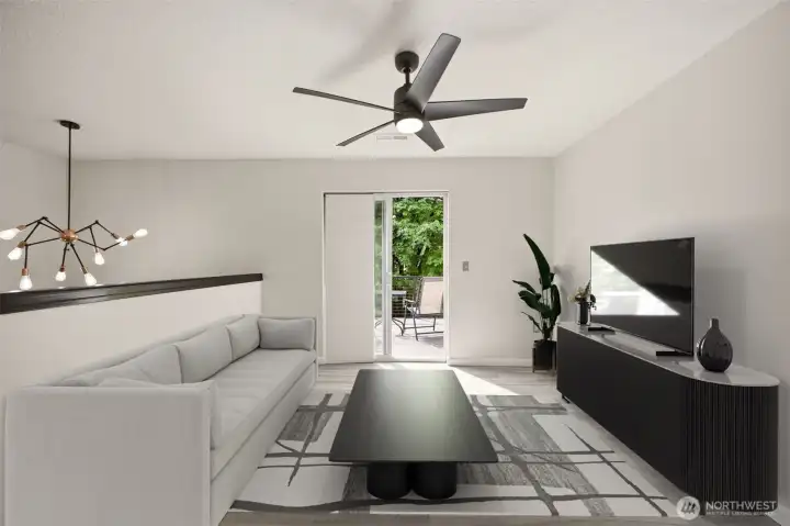 Loft - Virtually Staged Loft - Virtually Staged