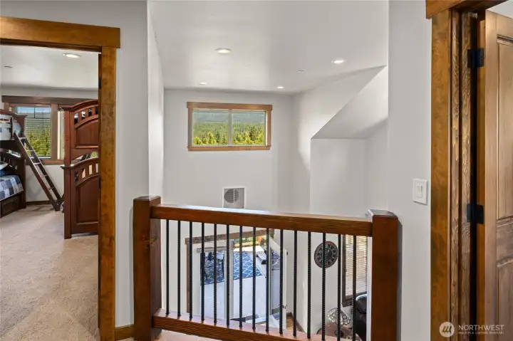 Upstairs overlooking great room
