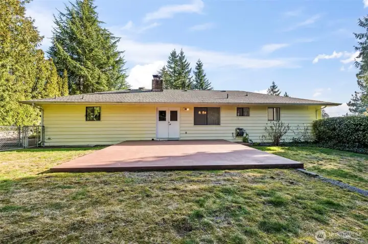 Back of the house. Yard is very private