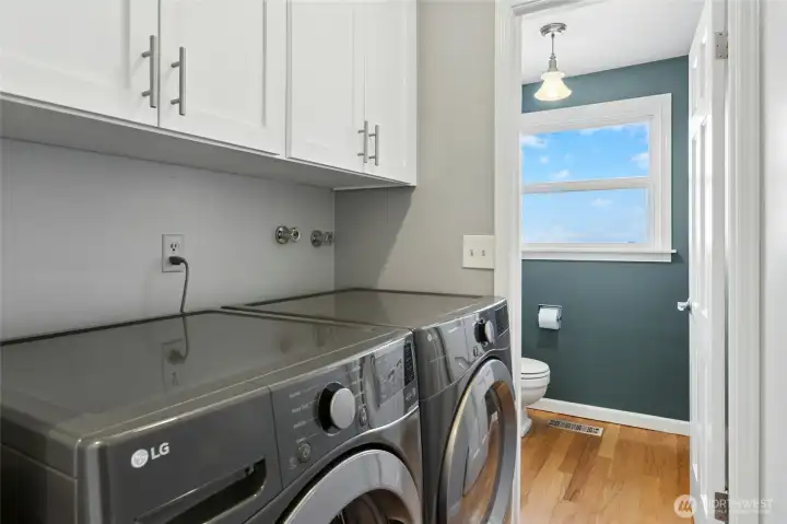 LG washer & dryer.  All appliances convey.