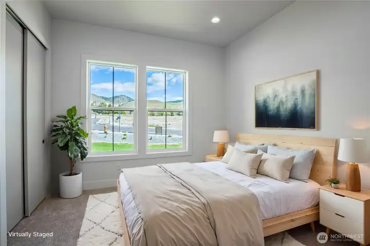 Second bedroom. Virtual staging