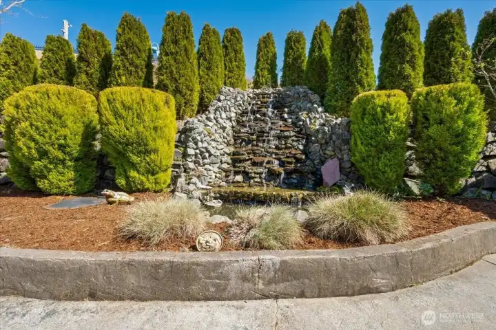 Beautiful and serene water feature