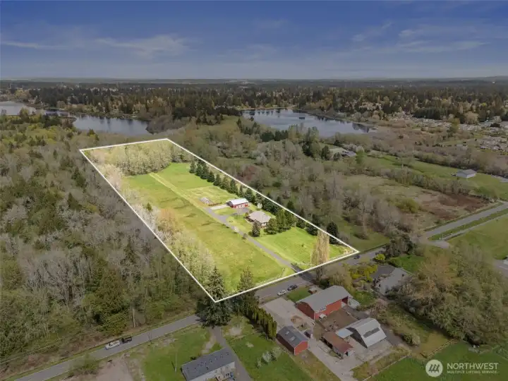 Chambers Lake and City of Olympia park space next door.
