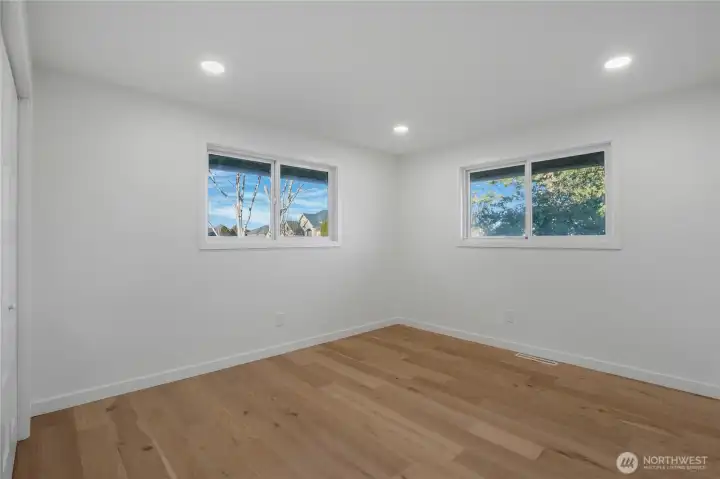 Spacious bedrooms with updated flooring