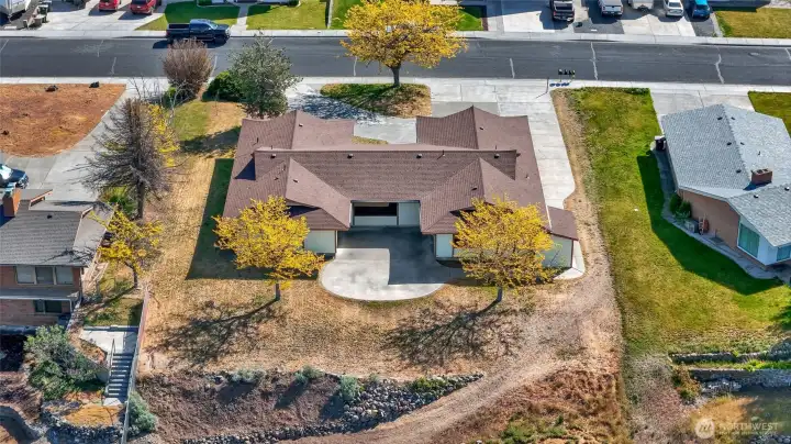 Outdoor space with potential for patio or entertaining upgrades