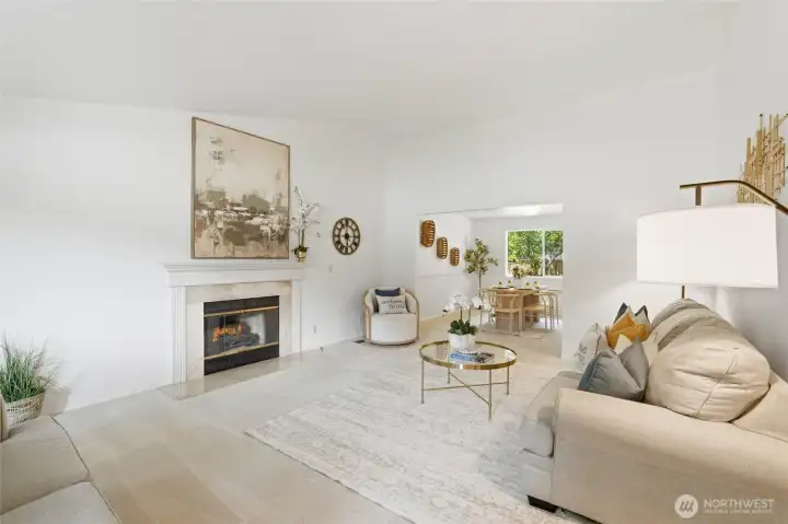 Bright and comfortable space for everyday living. Large windows bring in abundant natural light.