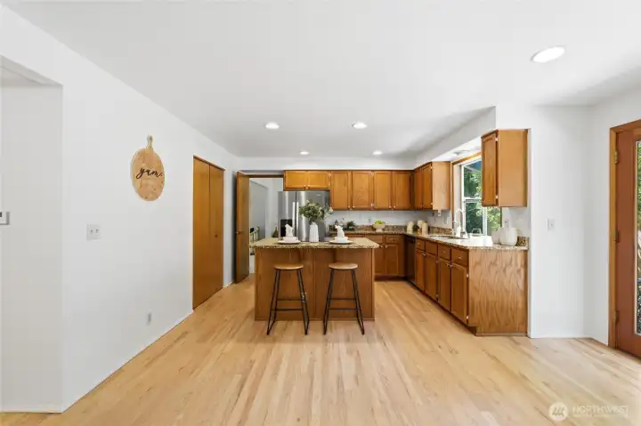 Excellent flow for daily living and entertaining.