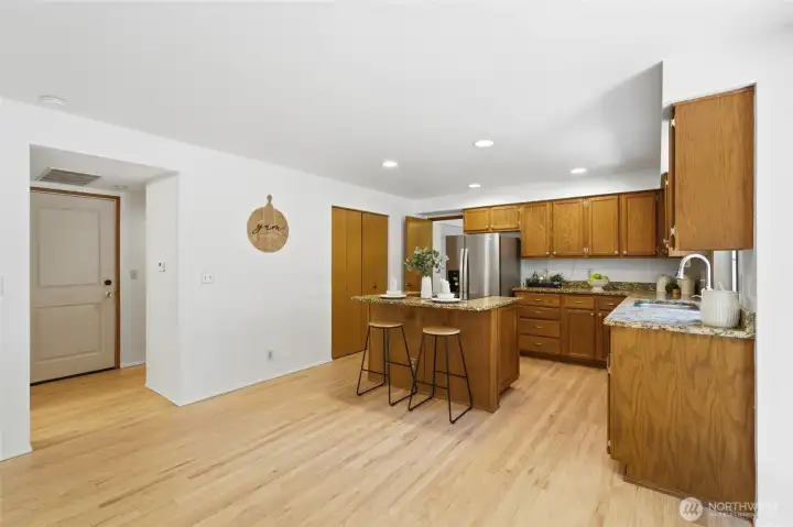 Ample room for meal preparation and storage.