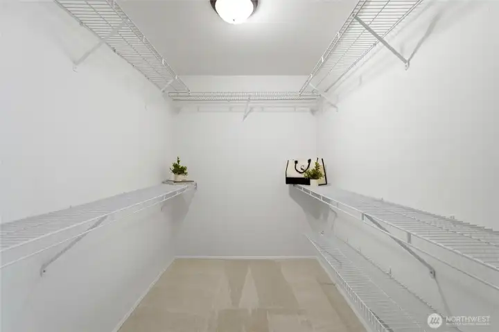 Large walk-in closet.