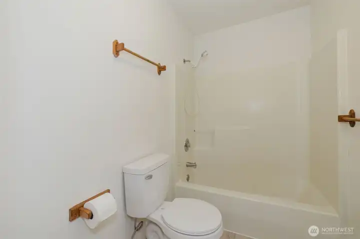 Like all the other baths this has a new toilet and flooring Like all the other baths this has a new toilet and flooring