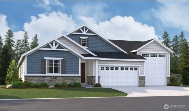 Rendering of Harris Floor plan Elevatoin B