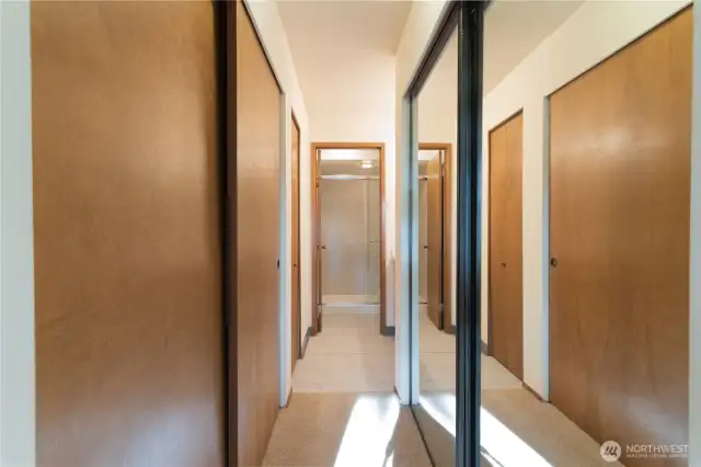 Primary Bedroom Double Closets