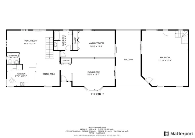 Main level floor plan