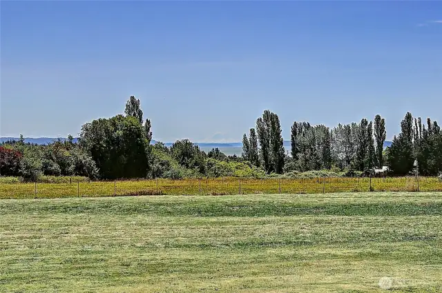 Property is 5 level acres and features great views of Mt Baker, Mt Pilchuck and Mt. Rainer...